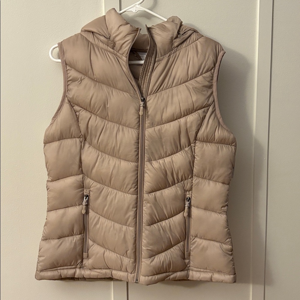 Tan Puffer Vest